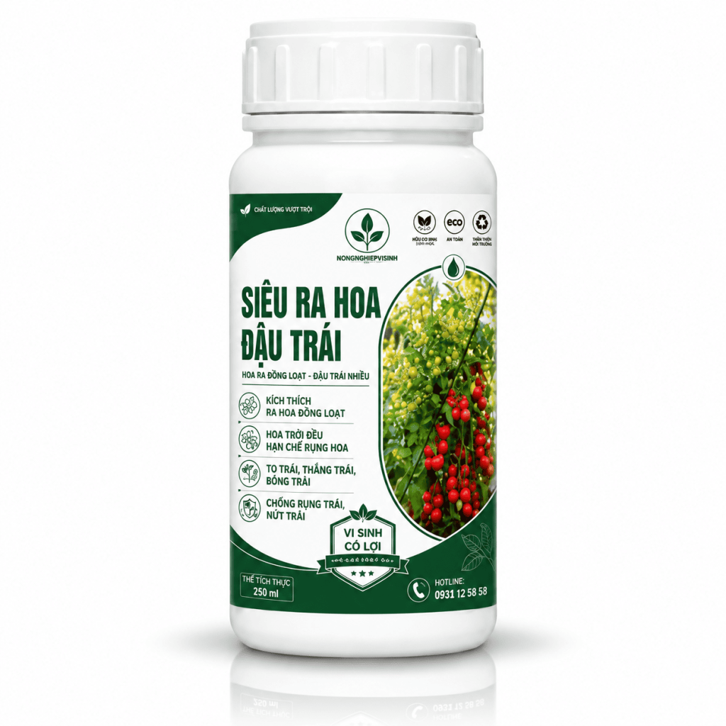 Chai Siêu Ra Hoa Đậu Trái 250 ml trên nền trắng